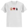 Peace Love Yoga T-Shirt AI