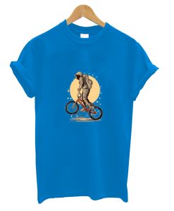 Astronout Wheelie Riding BMX T-Shirt AI