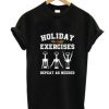 Holiday Exercises Wine Opener Funny Christmas T-Shirt AI