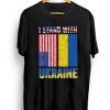 I Stand With Ukraine Flag T-Shirt AI