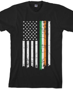 Irish American Flag t shirt AI
