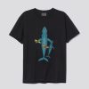 Canoes on whale family T Shirt AI