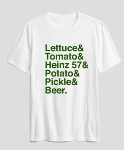 Custom Food 101 Lettuce & Tomato T Shirt AI