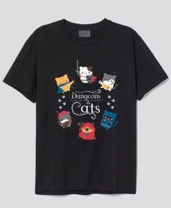 Dungeons and Cats T Shirt AI