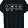 Father in Periodic Table T-shirt AI