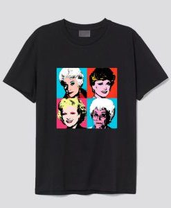 Golden Warhol Girls T Shirt AI