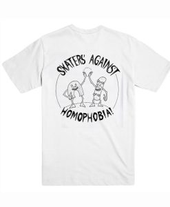 Skaters Against Homophobia T-Shirt – Back AI