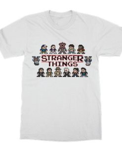 Stranger Things 8 bit T-shirt AI