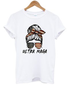 Ultra MAGA Funny Trump Biden American Flag USA Patriotic Shirt AI