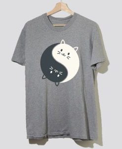 Yin Yang Cats T Shirt AI