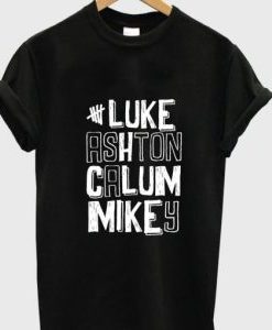 # luke anshton calum mikey T shirt AI