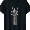 Guitar Neck With A Sweet Rock On Skeleton Hand T-Shirt AI