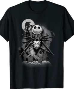 Nightmare Before Christmas Jack Night Scene T-Shirt AI