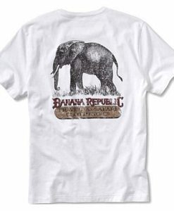 Banana Republic Elephant white T-shirt AI