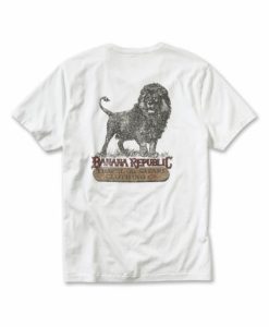 Banana Republic Jungle King white T-shirt AI