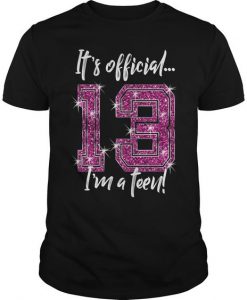 Its Official 13th Birthday T-Shirt AI