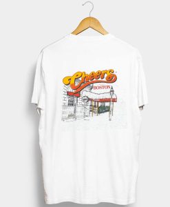 Vintage 90’s CHEERS Sitcom American TV T Shirt Back ai