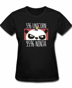 5%Unicorn 95%Ninja T-shirt AI
