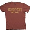 Led Zeppelin 1973 SHOWCO Crew North American Tour Staff T Shirt AI