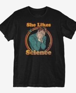 She Likes Science t shirt AI