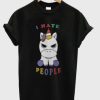 Baby Unicorn I Hate People T-Shirt AI