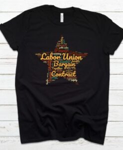 Union Word Cloud Star Tshirt AI