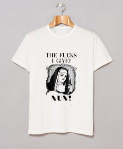 The Fucks I Give Nun Funny T Shirt AI