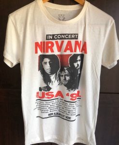 Nirvana in Concert ‘91 T Shirt AI