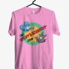 The Itchy And Scratchy Show Light Pink T Shirt AI