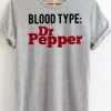 Blood Type Dr Pepper T-shirt ynt
