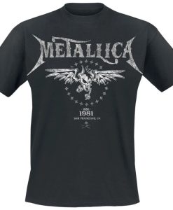 Metallica Biker Est 1981 T Shirt