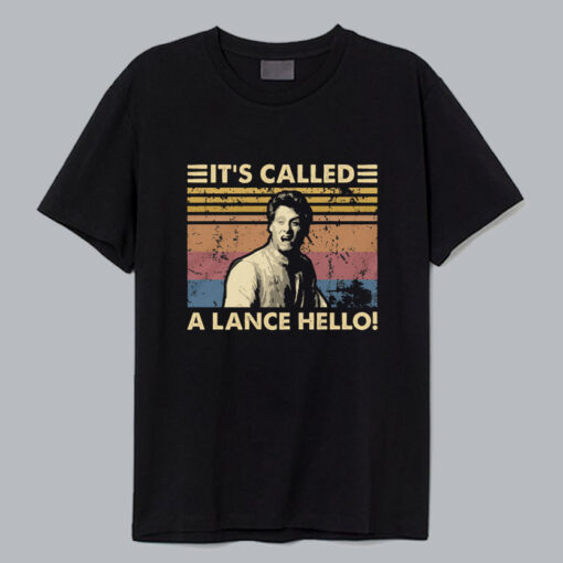 It's Called A Lance Hello Vintage T Shirt thd